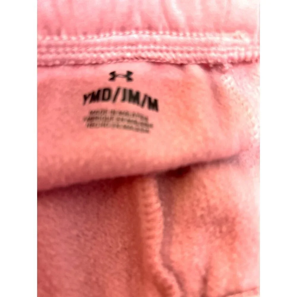 Underarmour Girls Hooded Jogging Suit Pink Size M